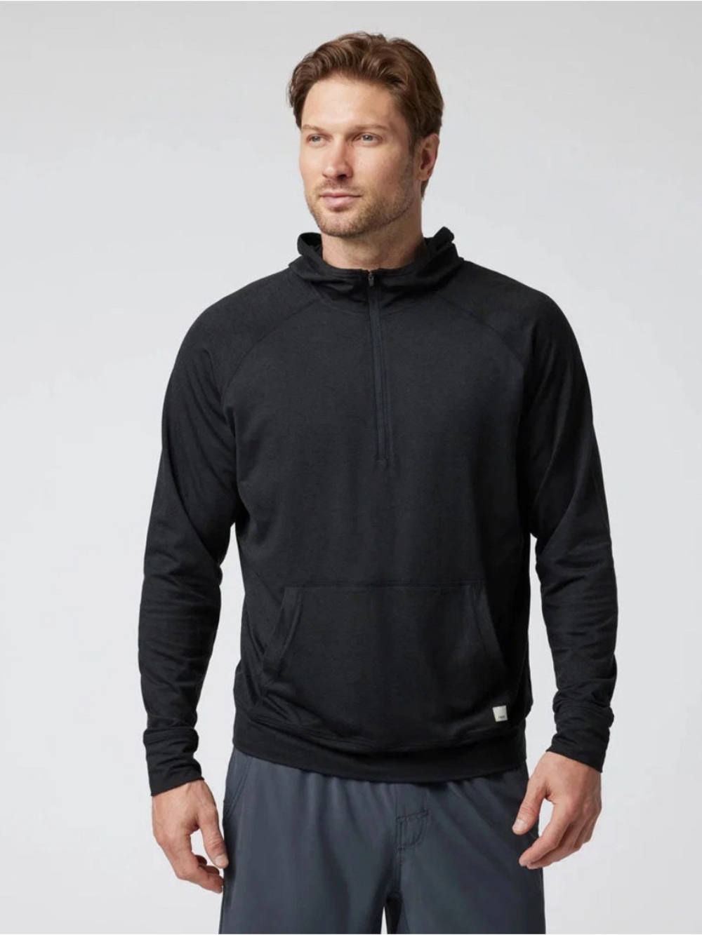 Vuori Black Quarter-Zip Pullover